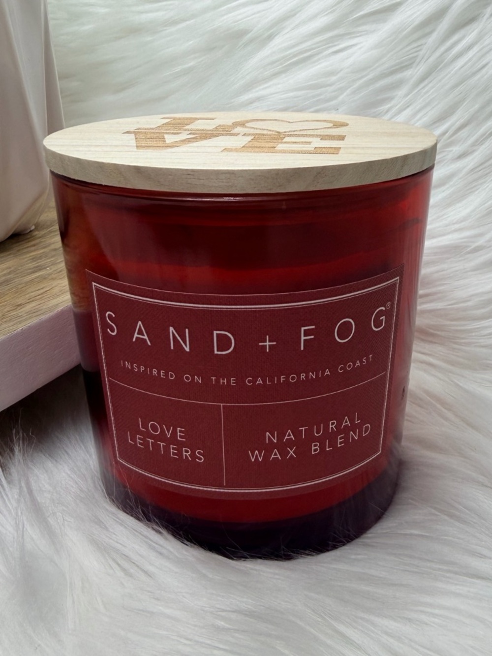 SAND+FOG 21oz 'Love Letters' Red Scented Candle